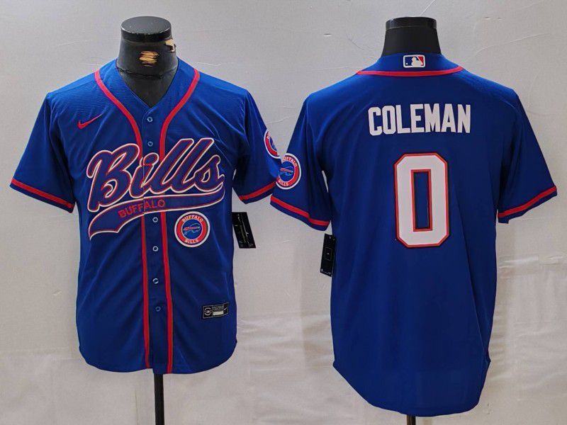 Men Buffalo Bills #0 Coleman Blue Joint Name 2024 Nike Limited NFL Jersey style 1->buffalo bills->NFL Jersey